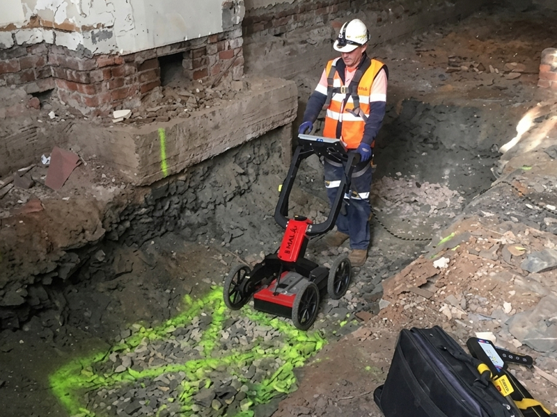 Underground cable fault detection equipment deployed by Geoscan for TAFE campus electrical fault location